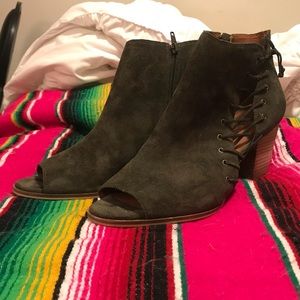 Lucky Brand Peep Toe Booties